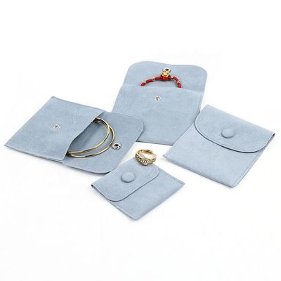 Promotional Small Luxury Jewelry Packaging Pouches Velvet Jewelry Drawstring Pouch